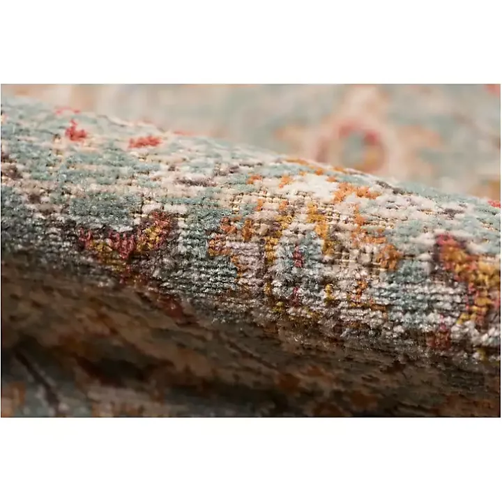 Teal Eaton Bordered Runner