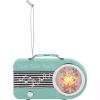 Teal Mini Radio LED Christmas Ornament