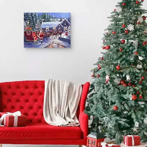 Team Santa Canvas Art Print