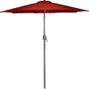 Terracotta 8 ft. Hand Crank Tilt Umbrella