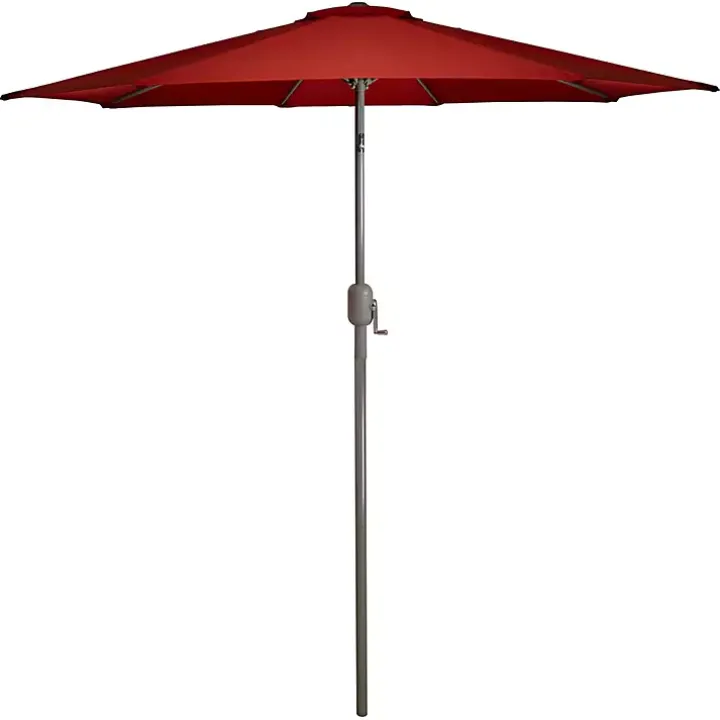 Terracotta 8 ft. Hand Crank Tilt Umbrella