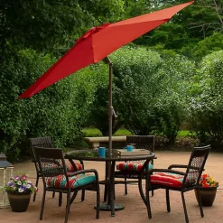 Terracotta 8 ft. Hand Crank Tilt Umbrella