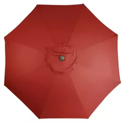 Terracotta 8 ft. Hand Crank Tilt Umbrella