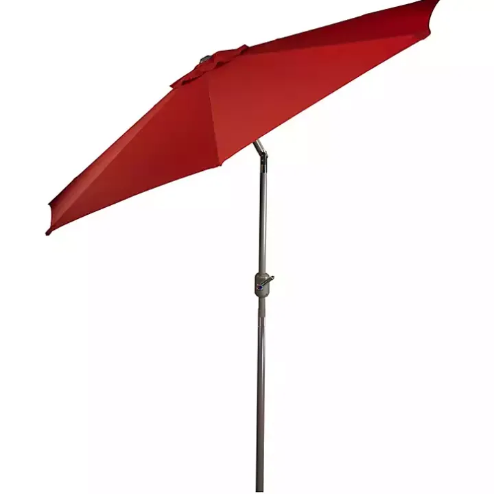 Terracotta 8 ft. Hand Crank Tilt Umbrella