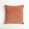 Terracotta Chenille Throw Pillow