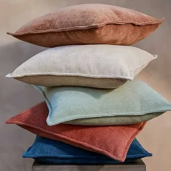 Terracotta Chenille Throw Pillow