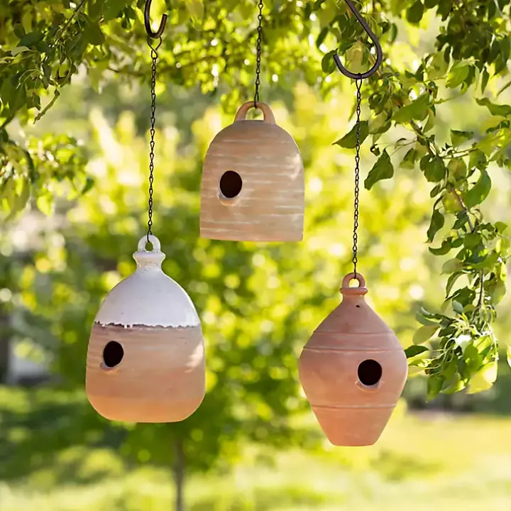 Terracotta Honey Pot Bird Feeder