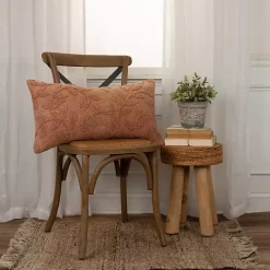 Terracotta Stonewash Botanical Pillow