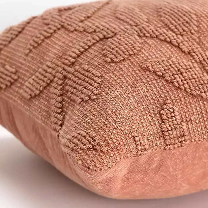 Terracotta Stonewash Botanical Pillow