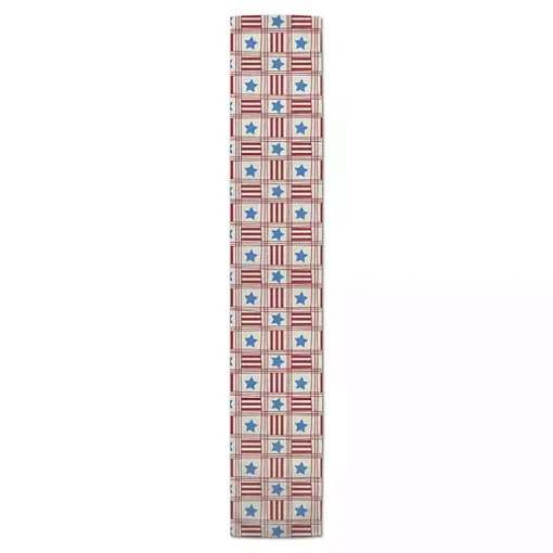 4th of July Stars & Stripes Table Runner, 90 in.