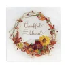 Thankful & Blessed Harvest Wreath Print, 40x40
