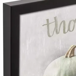 Thankful Pumpkins Framed Canvas Art Print