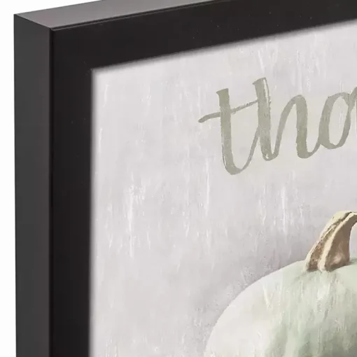 Thankful Pumpkins Framed Canvas Art Print