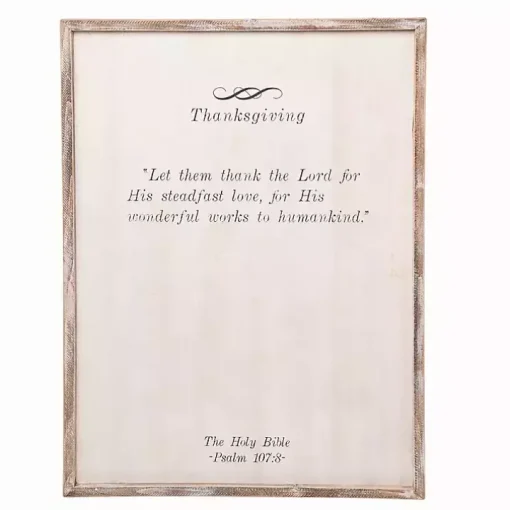 Thanksgiving Blessing Framed Wall Plaque