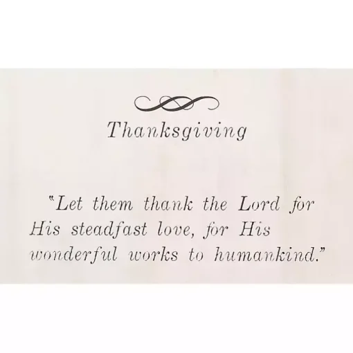 Thanksgiving Blessing Framed Wall Plaque