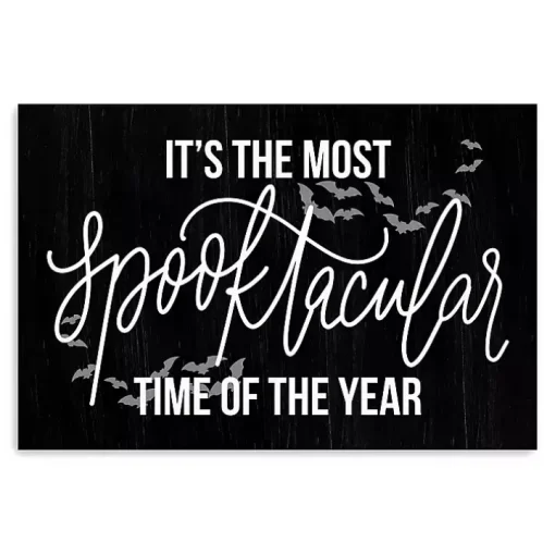 The Most Spooktacular Time Canvas Wall Plaque