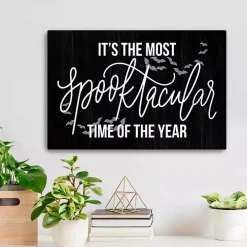 The Most Spooktacular Time Canvas Wall Plaque