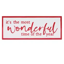 The Most Wonderful Time Metal Wall Plaque