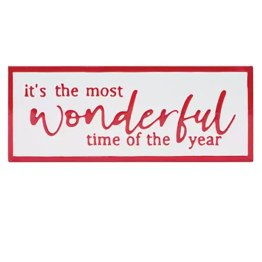 The Most Wonderful Time Metal Wall Plaque