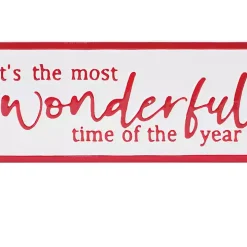 The Most Wonderful Time Metal Wall Plaque