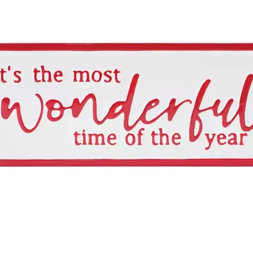 The Most Wonderful Time Metal Wall Plaque