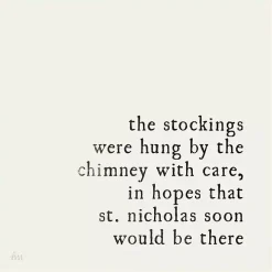 The Stockings Were Hung Framed Canvas Art Print