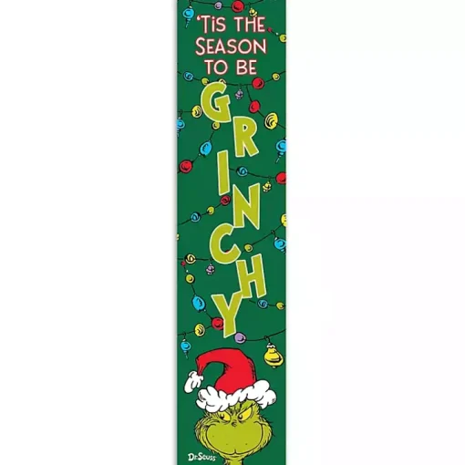 Tis the Season to Be Grinchy Porch Board