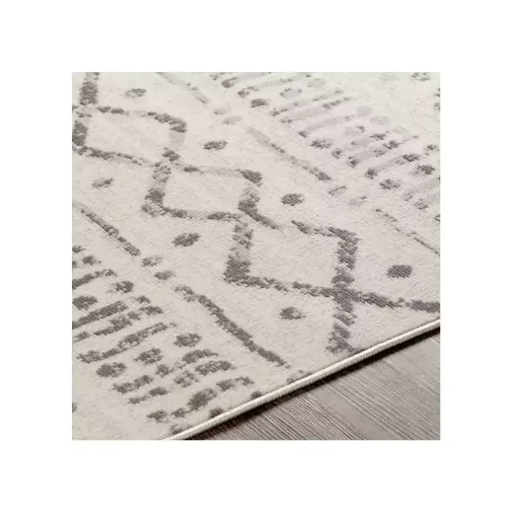 Toasted Brown Abstract Diamond Area Rug, 7x10