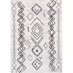 Transitional Moroccan Washable Area Rug, 4x6