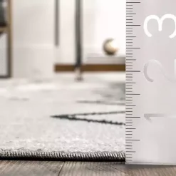 Transitional Moroccan Washable Area Rug, 4x6