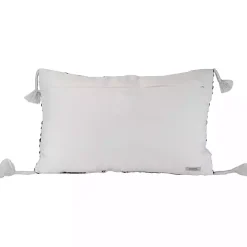 Tribal Stripe Tassel Outdoor Lumbar Pillow