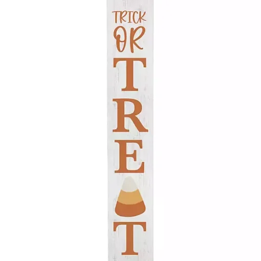 Trick or Treat Candy Corn Halloween Porch Board