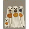 Trick or Treat Dogs Canvas Art Print