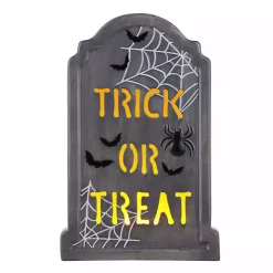 Trick or Treat LED Tombstone Decoration