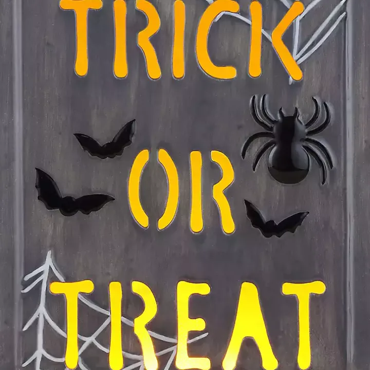 Trick or Treat LED Tombstone Decoration