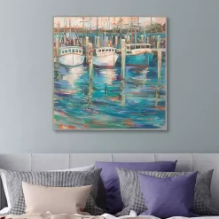 Trio Light Framed Canvas Art Print