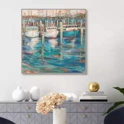 Trio Light Framed Canvas Art Print