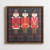 Triple Nutcrackers Plaid Wall Plaque