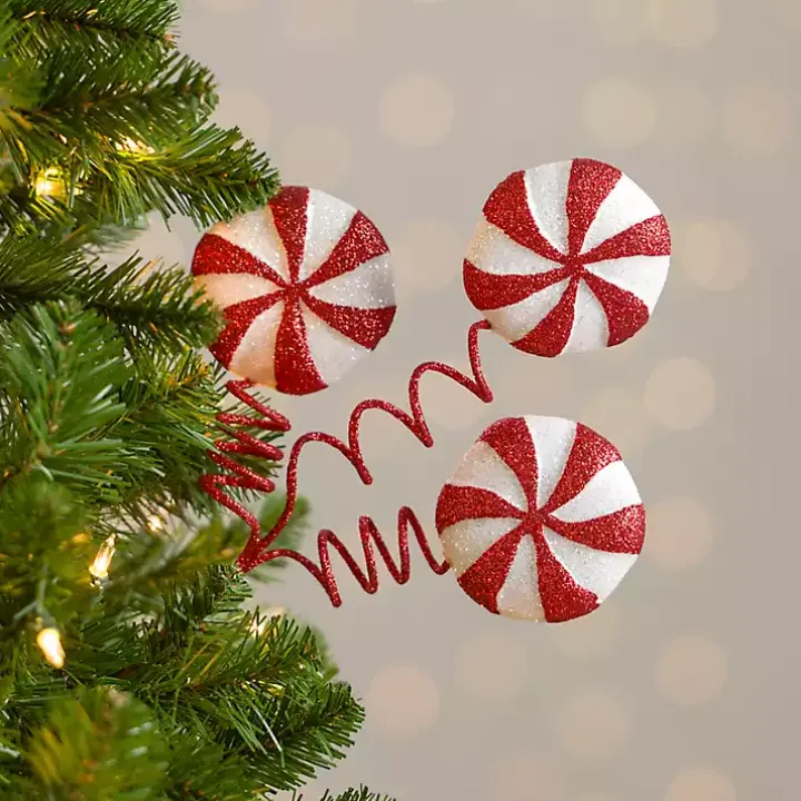 Triple Peppermint Christmas Tree Pick