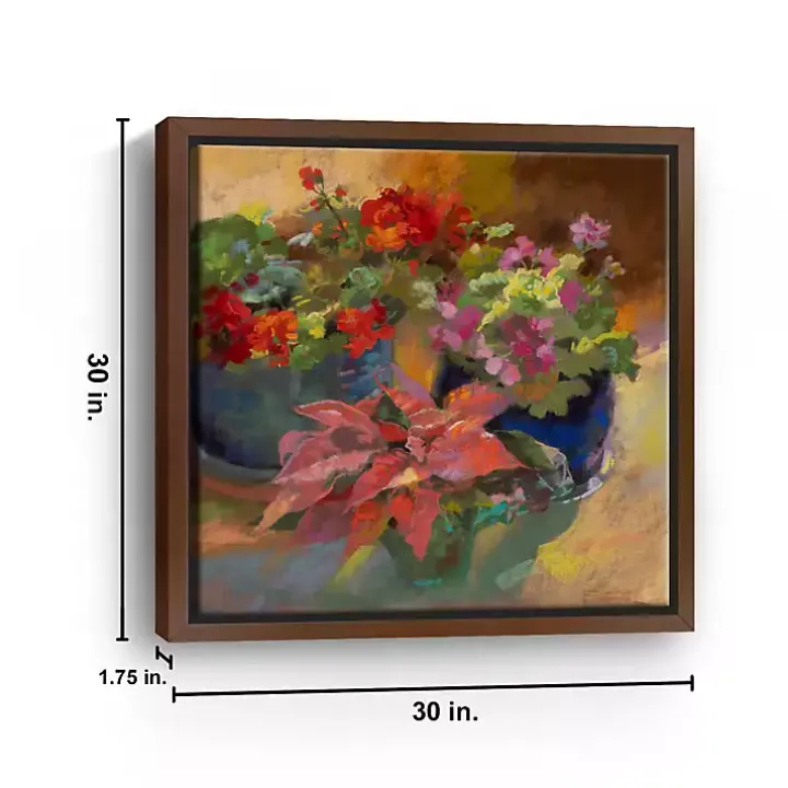 Trois Rouges Framed Canvas Art Print