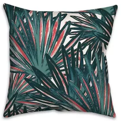 Tropical Leaves Outdoor Pillow