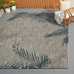 Tropical Palms Captiva Outdoor Area Rug, 5x7