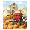 Truck in a Pumpkin Patch Canvas Art Print
