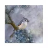 Tufted Titmouse Bird Canvas Art Print