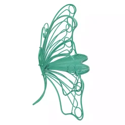 Turquoise Butterfly Metal Chair