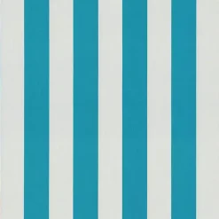 Turquoise Cabana Stripes Outoor Chaise Cushion