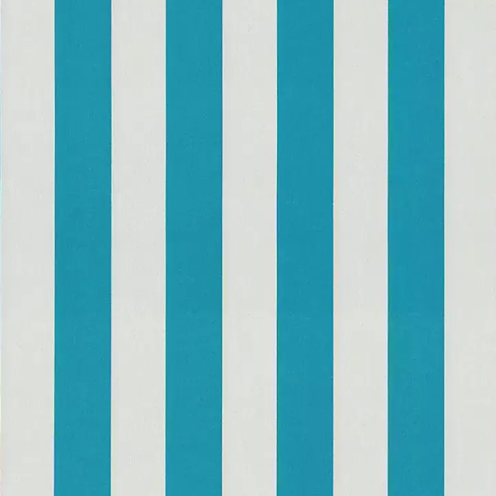 Turquoise Cabana Stripes Outoor Chaise Cushion