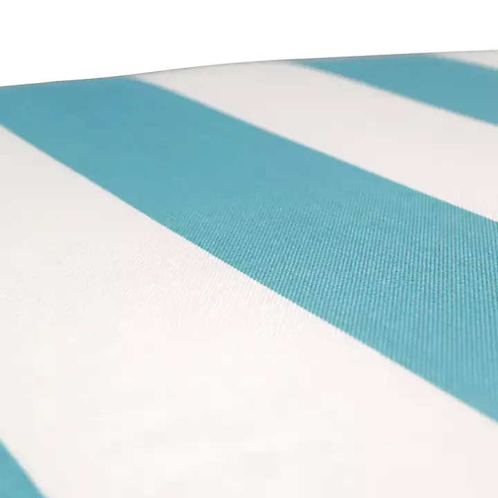 Turquoise Cabana Stripes Outoor Chaise Cushion