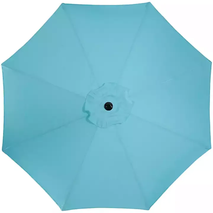 Turquoise Tilt Hand Crank Outdoor Umbrella
