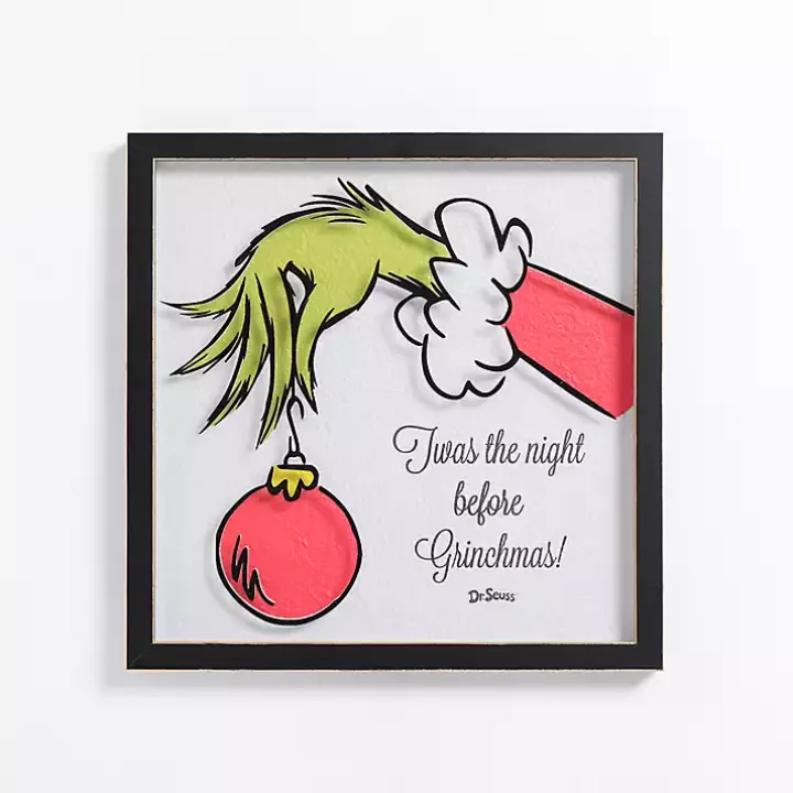 Twas the Night Before Grinchmas Framed Wall Plaque